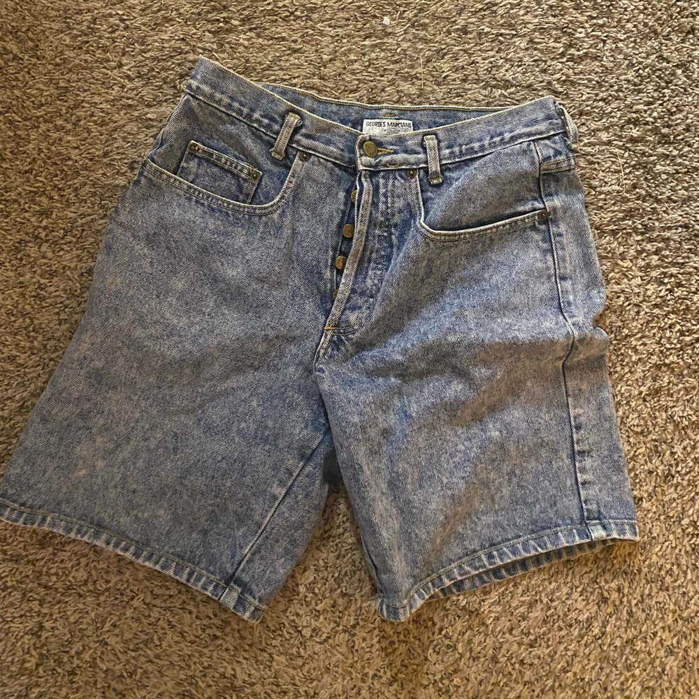 Guess button up jorts